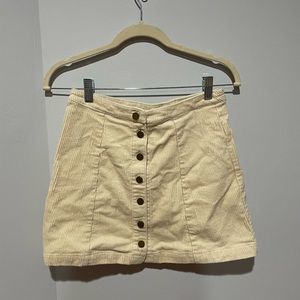 Forever 21 Corduroy Button Up Skirt